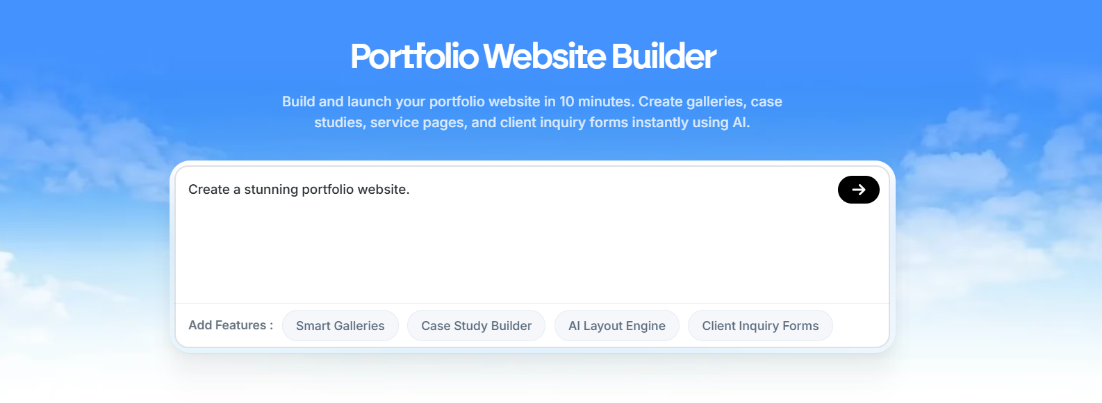 Canva Portfolio Builder interface