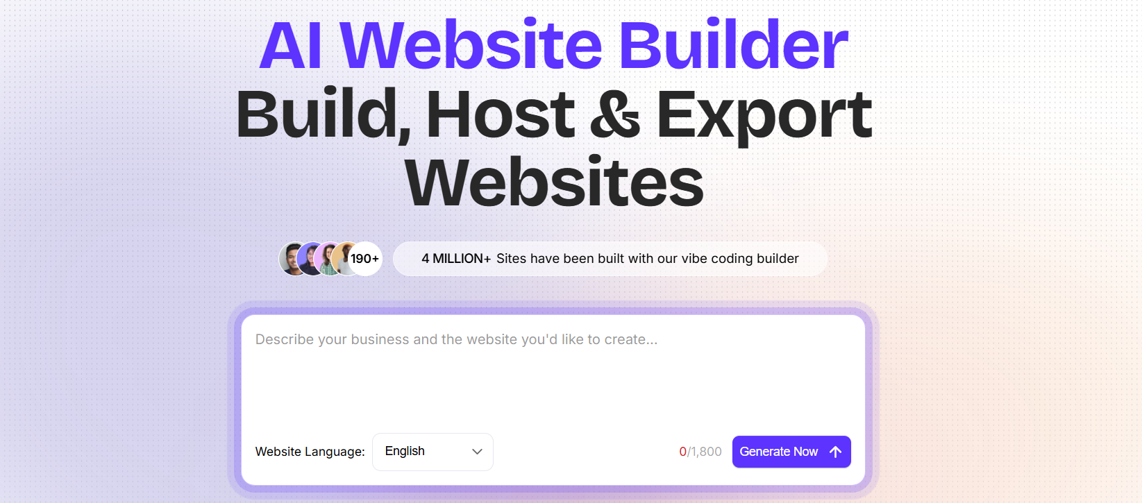 CodeDesign.ai website builder screenshot