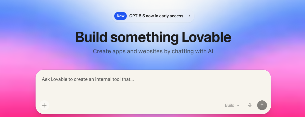 Lovable website builder screenshot