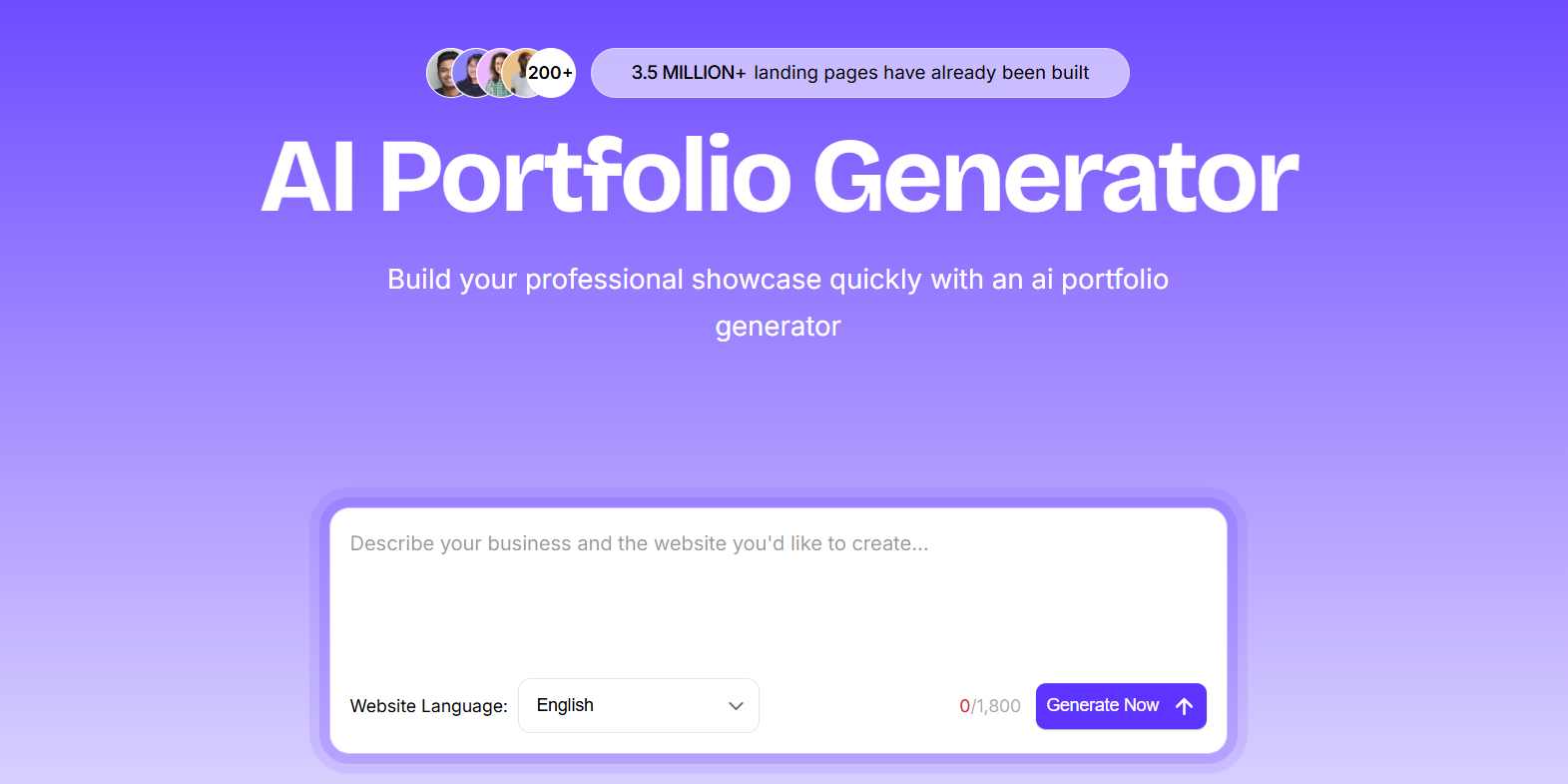 Canva Portfolio Builder interface